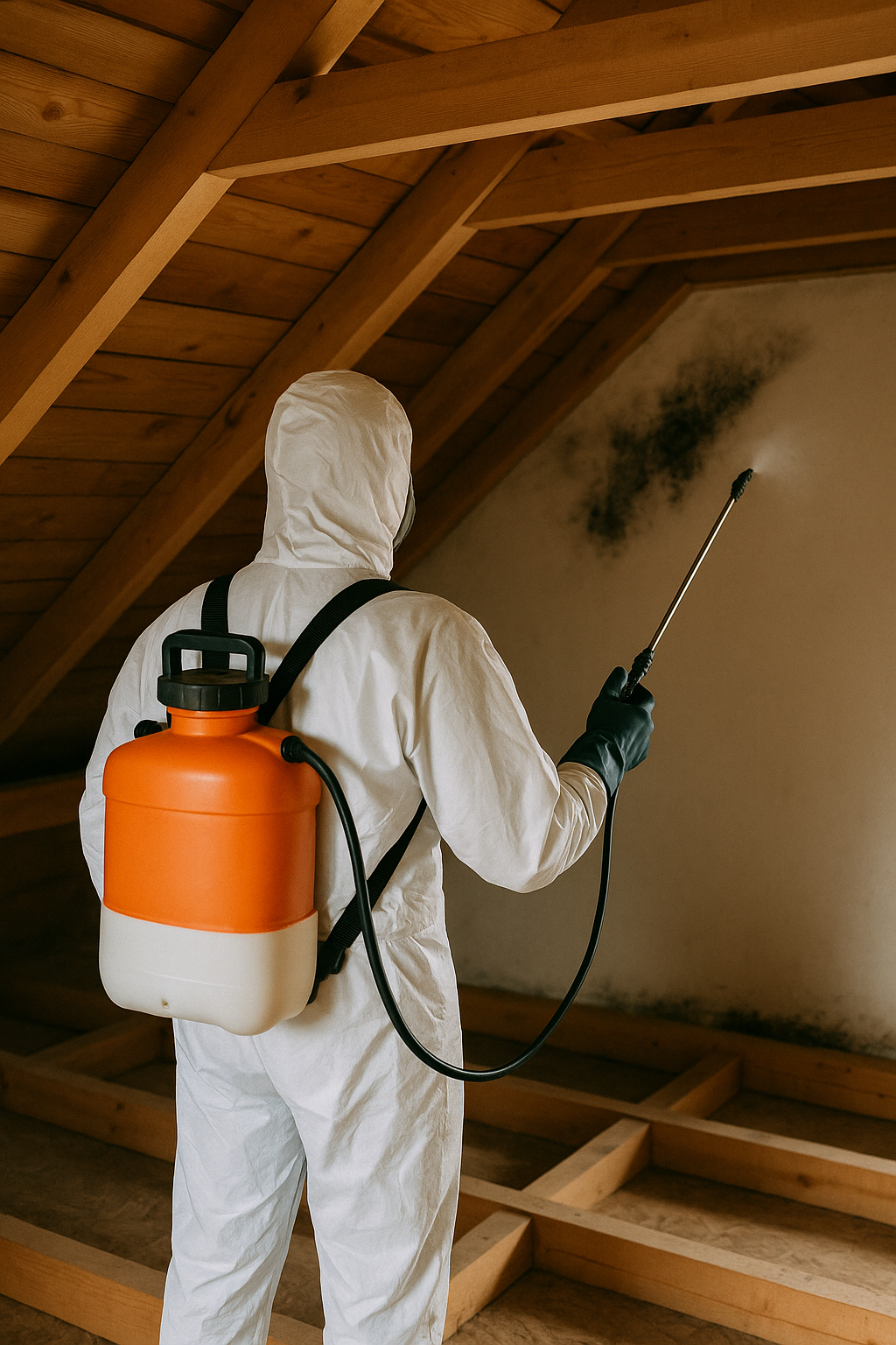20250923 1301 attic mold treatment simple compose 01k5v3nt4qeg3rwm5eq2rm9kqg